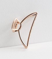 New Look Rose Gold Metal Curved Bulldog Claw Clip